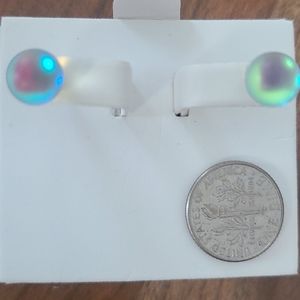 Mermaid glass earrings